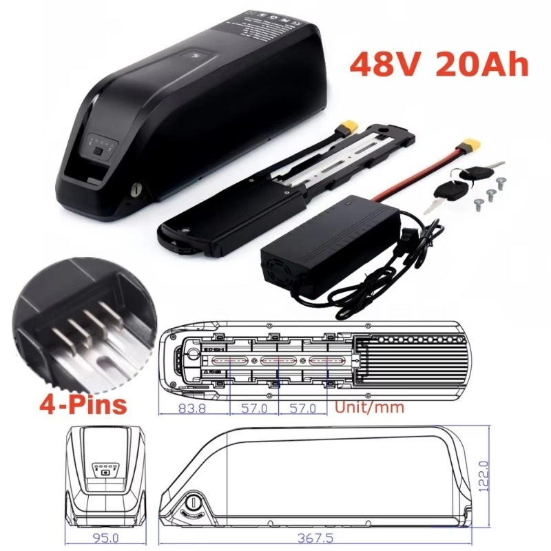 Nouvelle batterie lithium Hail - Ebike Battery 48V 20Ah Hailong avis et prix